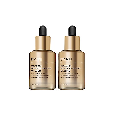 DR.WU 角鯊玫瑰果賦活精華油30ML(共2入)