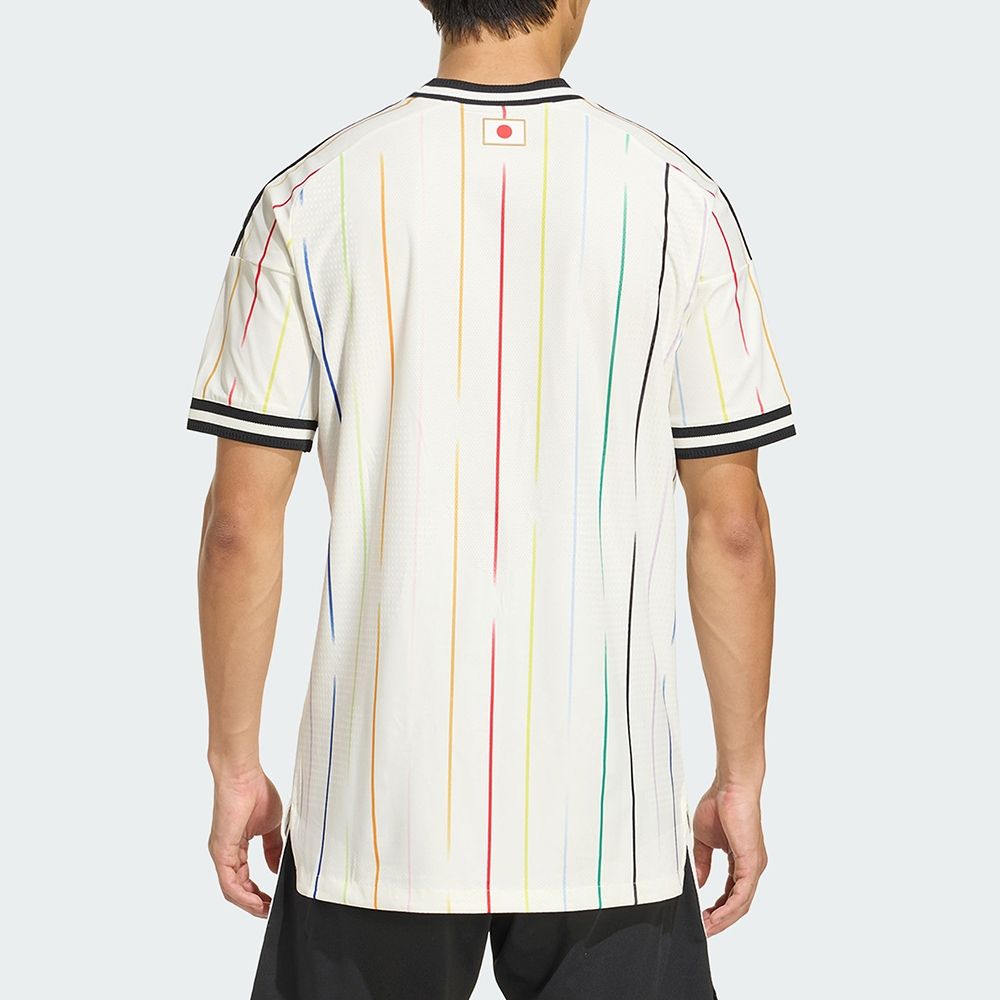 Adidas JFA A JSY AU 男款白色世界盃日本客場球員版球衣吸濕排汗短袖