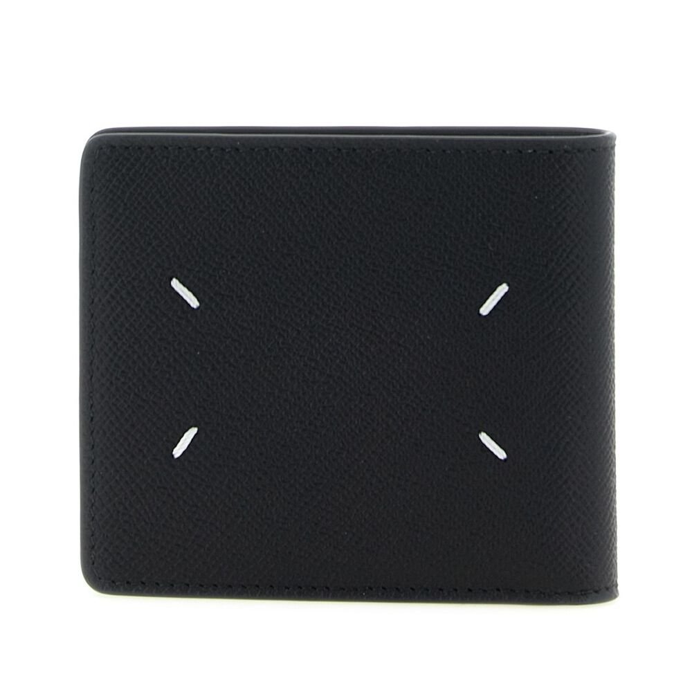 Maison Margiela Bifold 四針 荔枝小牛皮 卡夾 皮夾 短夾 黑色 SA1UI0016P4745T8013