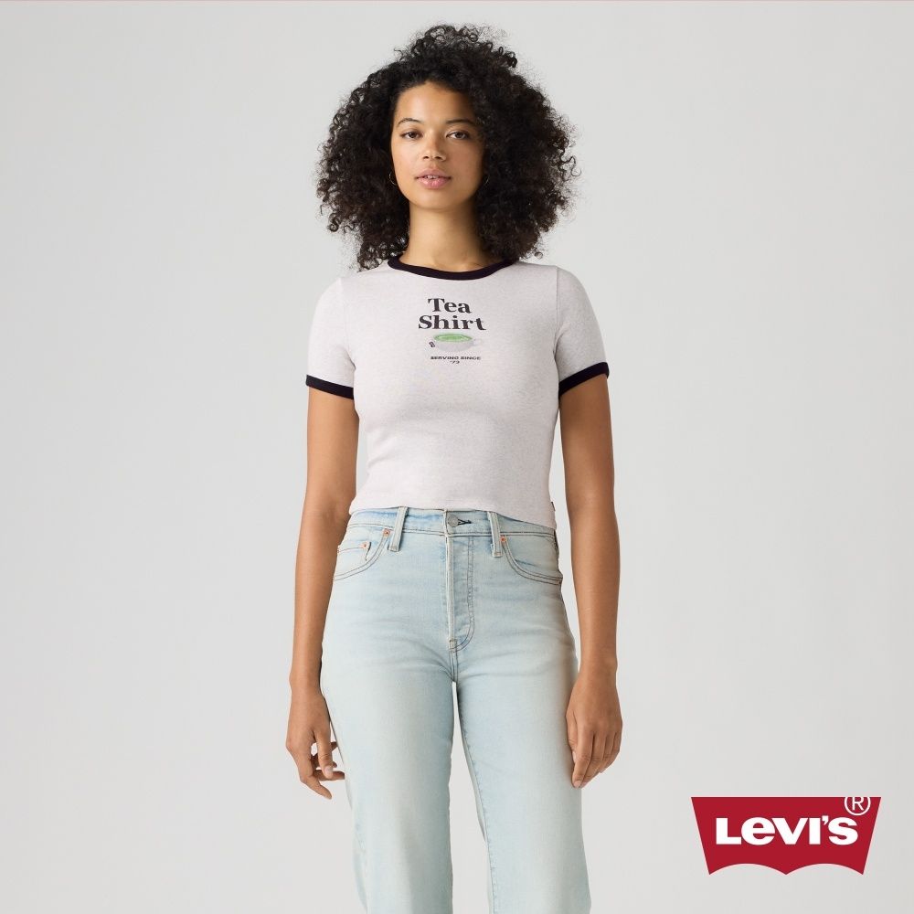 Levi's 印花短版HAYES 短Tee / 微彈性 女生上衣 熱賣單品