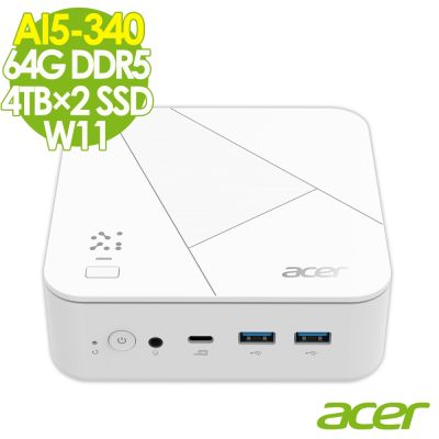 Acer 宏碁 Revo Box RB102 AMD迷你電腦 (AI5-340/64G/4TB SSD+4TB SSD/W11)