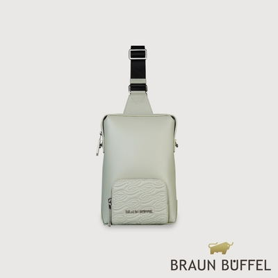 【BRAUN BUFFEL 德國小金牛】台灣總代理 諾瓦 胸包-淺灰色/BF550-17-SGY
