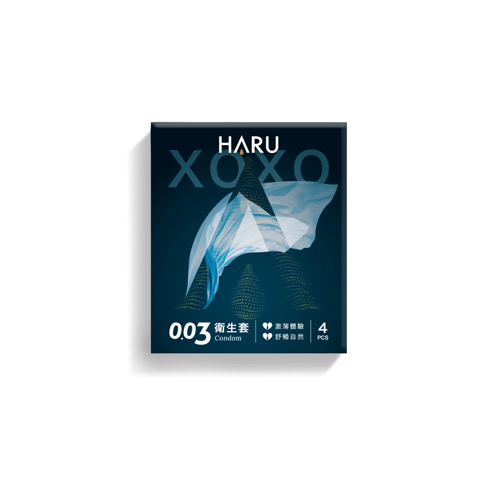 【HARU含春】 XOXO 003激薄保險套4入
