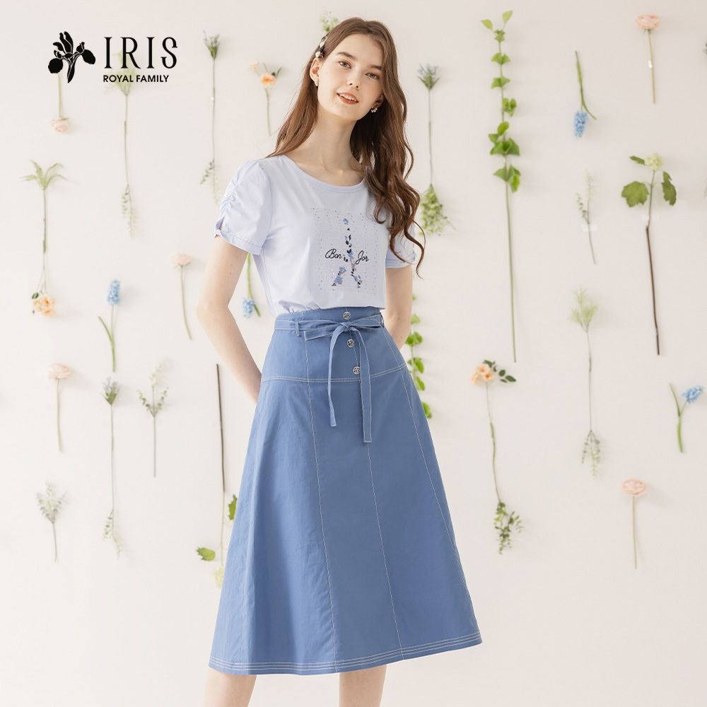 IRIS 艾莉詩-百搭綁帶長裙-42206 (藍色)