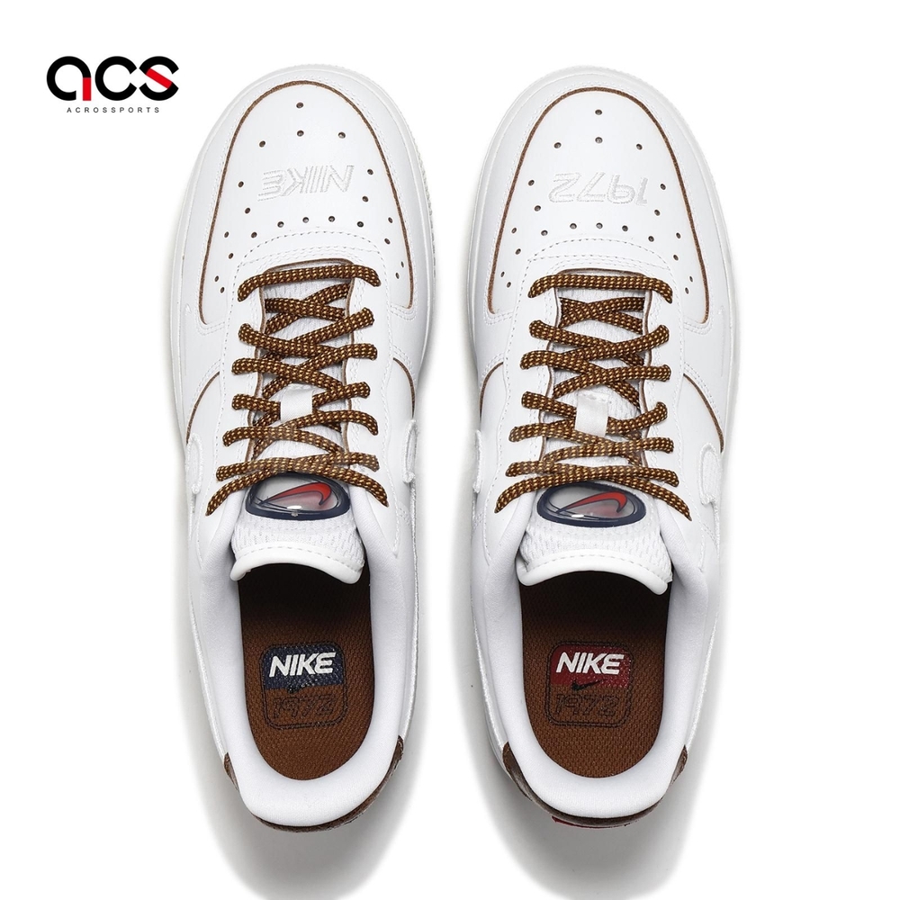 Nike 休閒鞋Wmns Air Force 1 07 LX 女鞋白棕1972紀念款AF1