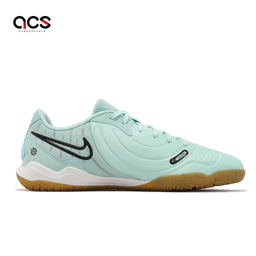 Nike 足球鞋Legend 10 Academy IC 男鞋蒂芬妮綠黑室內膠底無釘運動鞋