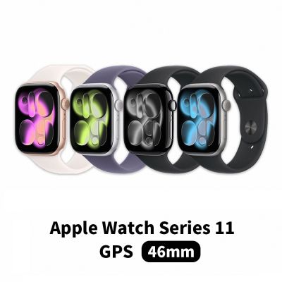 【Apple】Apple Watch Series 11 GPS 46mm 鋁金屬錶殼配運動錶帶 ML