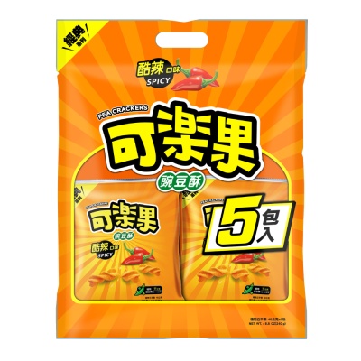 可樂果 豌豆酥-酷辣量販包(48gx5包/袋)