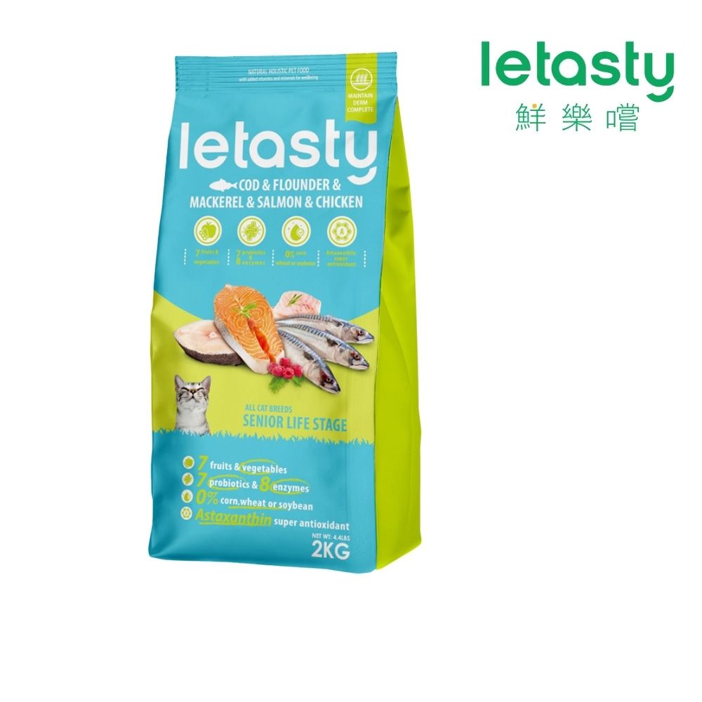 letasty 鮮樂嚐成貓四種魚護膚化毛配方 2kg