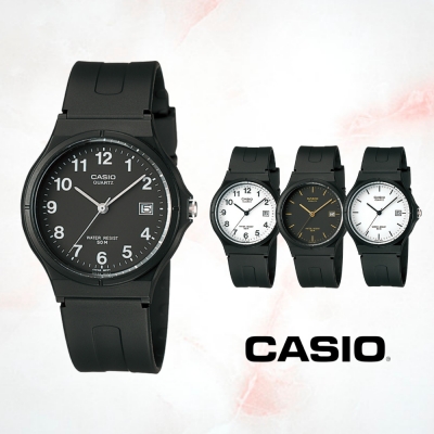 CASIO卡西歐 獨立日期窗簡約指針錶(MW-59) / 考試錶