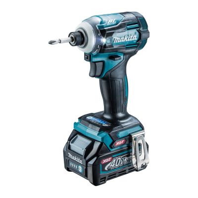 牧田 MAKITA 40V充電式無刷衝擊起子機(藍色) TD001GD203 2.5Ah雙電組