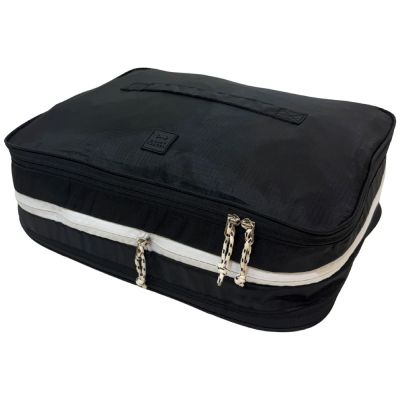 【HAPPY TRAVEL】旅用壓縮收納袋/旅行袋/衣物袋(L+M)  (二色可選)