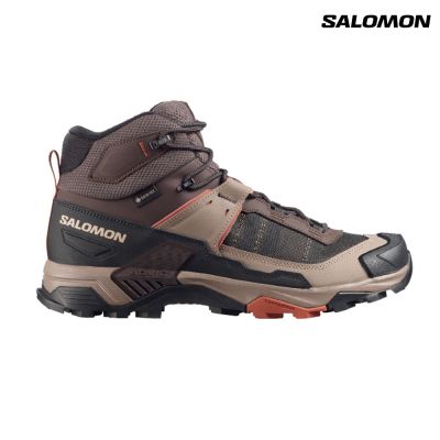 【Salomon索羅門】X ULTRA 5 MID GORE-TEX Men 防水 登山鞋 黑咖啡