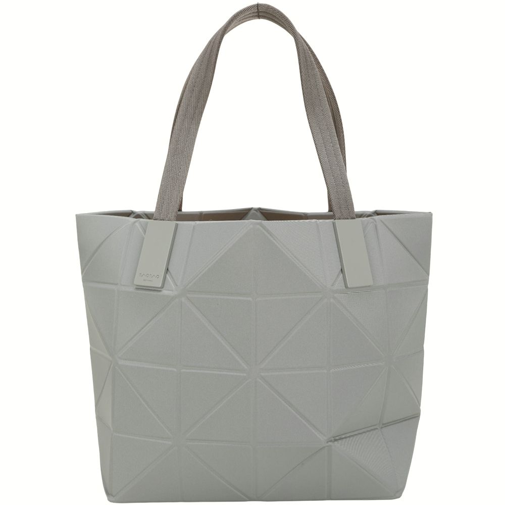 ISSEY MIYAKE 三宅一生 BAOBAO TRACK 6x4 霧面幾何手提/肩背托特包(灰色)