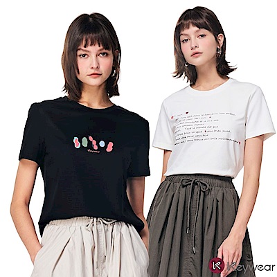 KeyWear奇威名品 印花短袖上衣 共3款(8色)