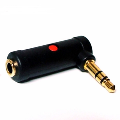 韓國製造EDUTIGE L型音源轉接器ETG-002(母3.5mm TRS轉公 3.5mm TRS)直角麥克風轉接頭