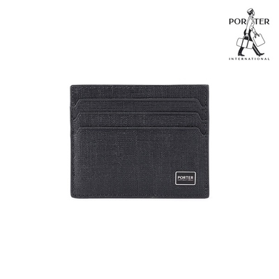 PORTER INTERNATIONAL - 沉穩風尚LOFTY真皮卡夾 - 黑