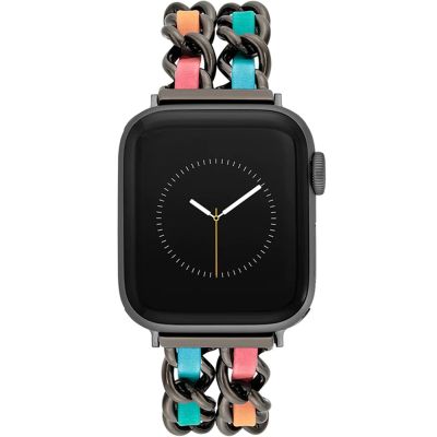 STEVE MADDEN Apple Watch 錶帶-虹彩雙鍊編織時尚錶帶(不含手錶）
