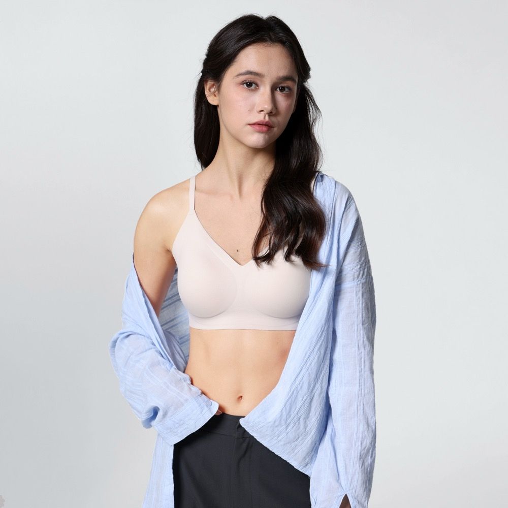 GIORDANO 女裝無縫可調式BRA內衣【多色任選】 (01 米色)