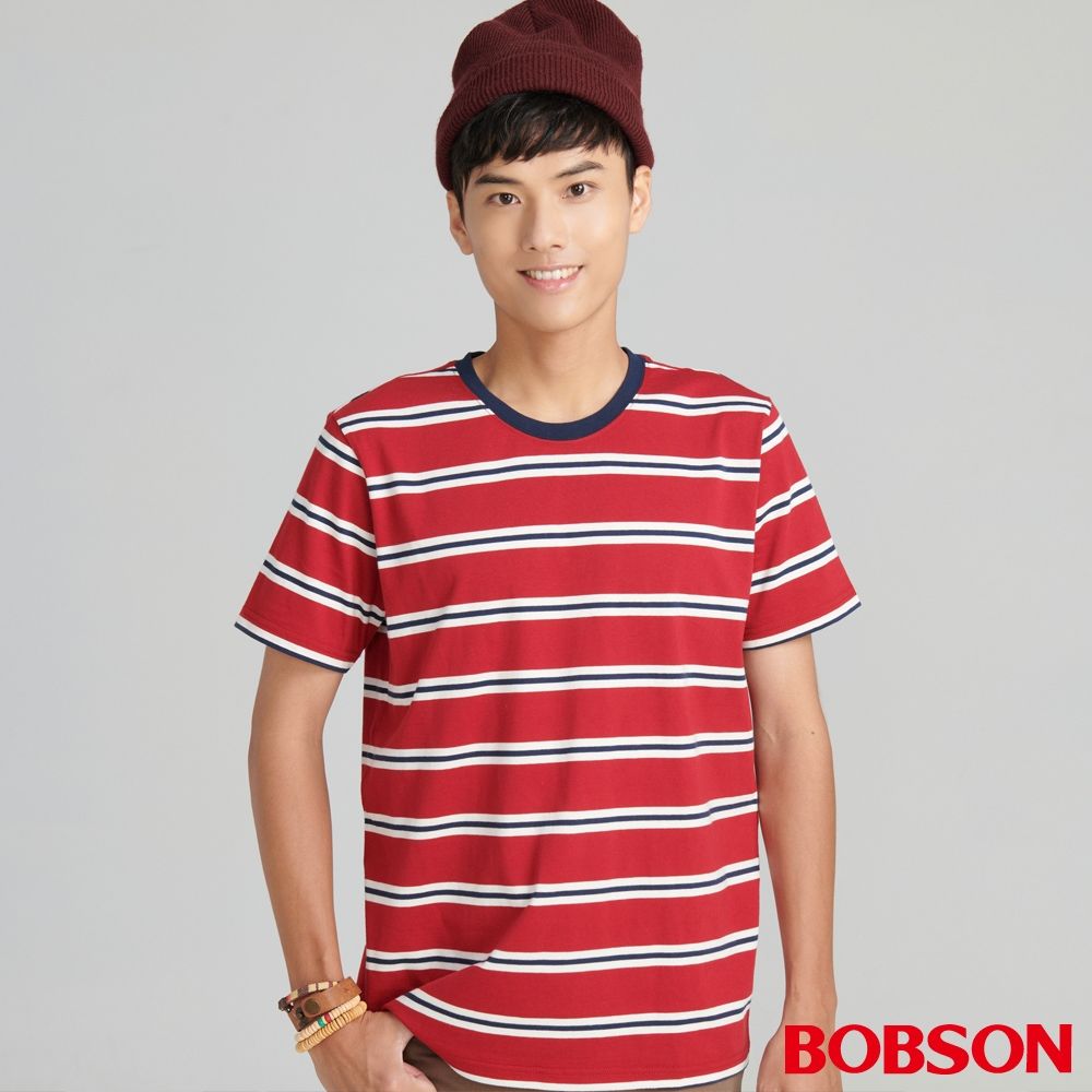 BOBSON 男款條紋上衣 (70028-16)
