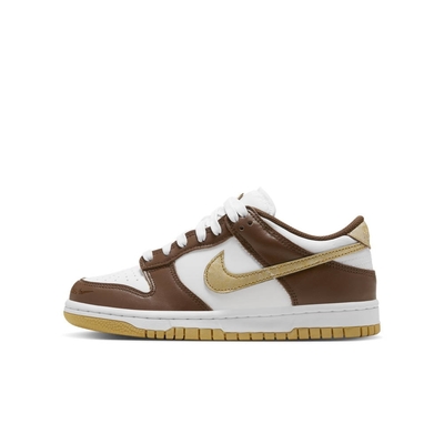 NIKE 耐吉 男女大童休閒鞋-白金棕 DUNK LOW (GS)-HM3725171