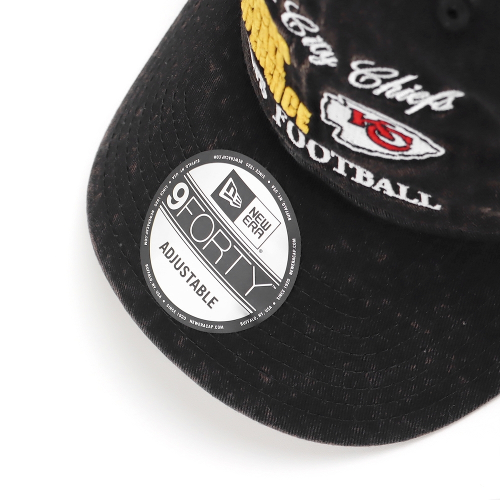 New Era 老帽Old School Sport AP NFL 黑黃940帽型可調帽圍堪薩斯城