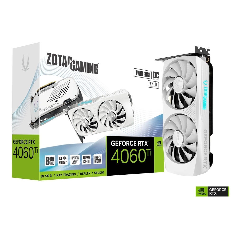 ゲンダイ ZOTAC索泰GAMING GeForce RTX 4060 Ti 8GB Twin Edge OC White Edition