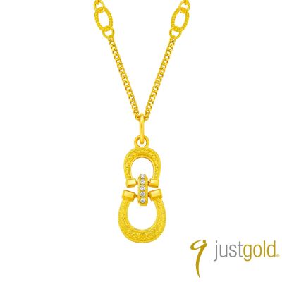 【Just Gold 鎮金店】驥福 黃金項鍊