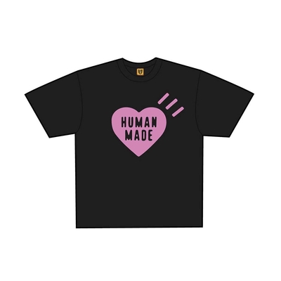 Human Made Heart T-Shirt 原宿限定粉色愛心白色/黑色限定款T恤上衣