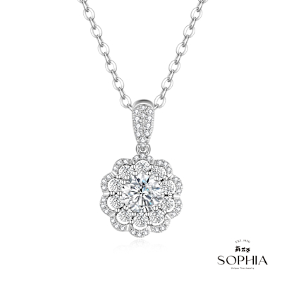 SOPHIA 蘇菲亞珠寶 - Calista卡莉絲塔IGI1.00克拉 D/VS1 PT950鉑金 鑽石項墜(培育鑽)