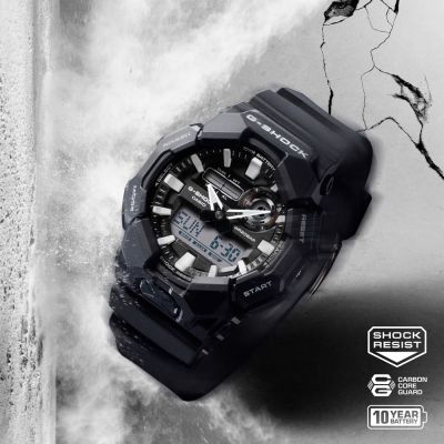CASIO 卡西歐 G-SHOCK 十年電力 雙顯 抗震 防水 GA-010-1A