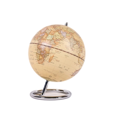 SkyGlobe 5吋仿古O型亮鉻底座地球儀