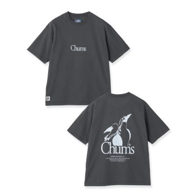 CHUMS Booby Bird Twins T-Shirt 男 短袖上衣 炭黑色 CH012722G004