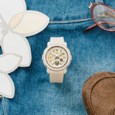 CASIO 卡西歐 BABY-G 精緻花卉 華麗氣息 雛菊黃 BGA-290FL-4A 41.5mm