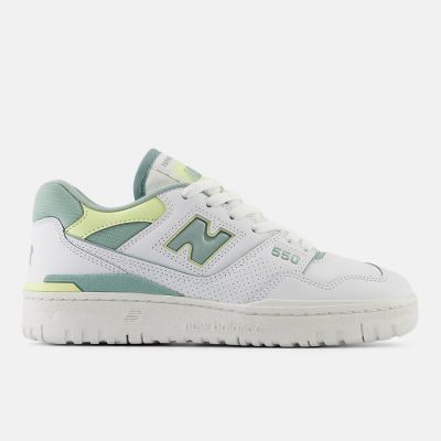 New Balance [BBW550EB] 女 休閒鞋 B楦 復古 經典 簡約 NB 550 皮革 百搭 抹茶綠 白