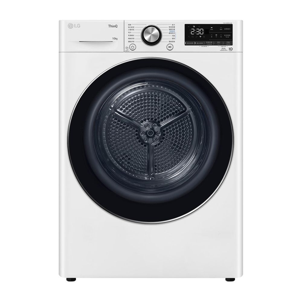 LG 樂金 10公斤 免曬衣乾衣機(熱泵除濕式)-冰瓷白(WR-100VW)