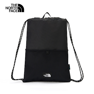 【The North Face 官方旗艦】 北面男女款黑色束口袋｜8DJMKX7 筆電包/登山包