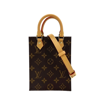 LOUIS VUITTON路易威登 Louis Vuitton LV路易威登 Petit Sac Plat 手提斜背二用琴譜包(M81295-咖)