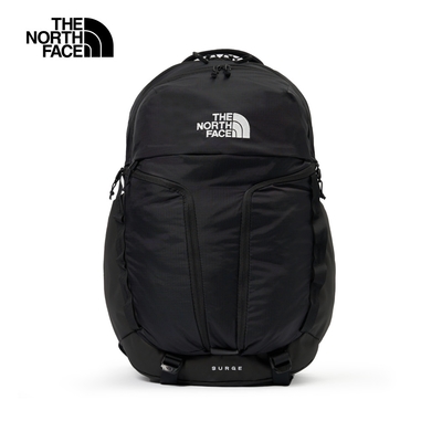 【The North Face 官方旗艦】 北面男女款黑色防潑水舒適減壓休閒後背包｜52SG4HF
