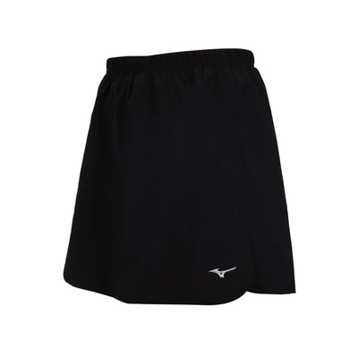 MIZUNO 女羽球短裙褲-訓練 美津濃 羽球 72TBB71509 黑白