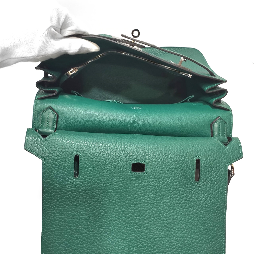 HERMES 衣装袋 HERMES 絲質Crossbody Bag銀扣肩背袋– Brand Off Hong Kong