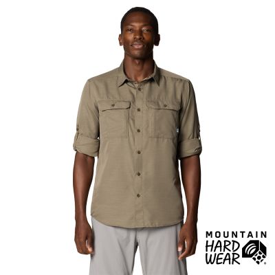 【Mountain Hardwear】Canyon Long Sleeve Shirt Men 防曬長袖健行排汗襯衫 大地棕 男款 #2104101