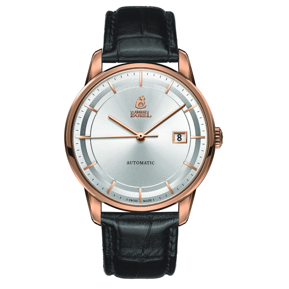 ERNEST BOREL 瑞士依波路表 雅麗系列 機械男士腕錶 39mm GGR5690-212BK
