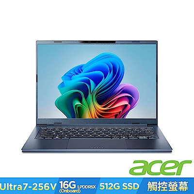 Acer 宏碁 Swift Go AI SFG14-75T-74PG 14吋AI觸控輕薄筆電(CU7-256V/16GB/512GB/Win11)