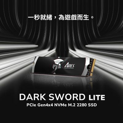 DATO 達多 Dark Sword Lite 1TB M.2 2280 PCIe Gen4x4 SSD 固態硬碟(最高達讀：7200MB/s 寫：6850MB/s)