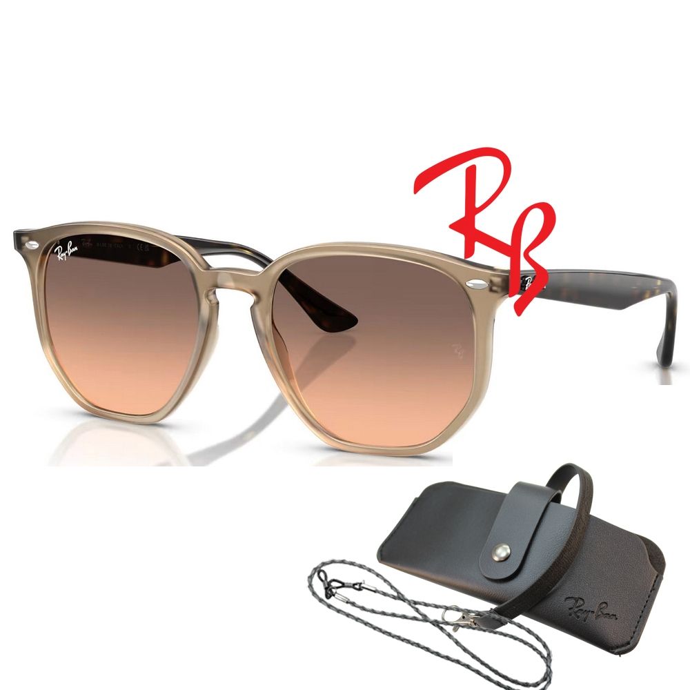 RayBan 雷朋 亞洲版 多邊太陽眼鏡 舒適加高鼻翼設計 RB4306F 678846 漸層鏡片 公司貨(贈RAYBAN眼鏡掛袋)