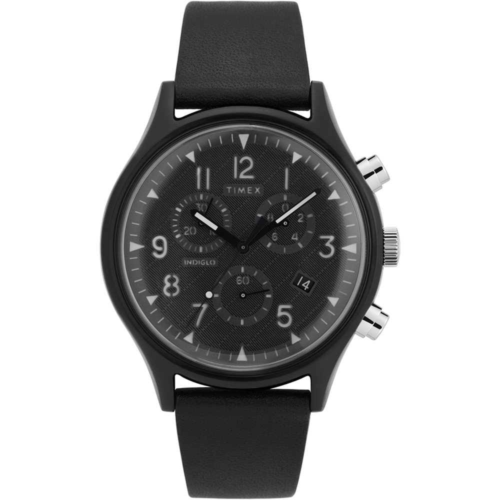 TIMEX 天美時 MK1 Chrono系列 經典復古手錶-黑/42mm