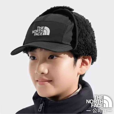 【The North Face】童/女 Shasta Trapper 保暖可調節護耳帽.保暖耳罩.毛絨帽/抓絨襯裏.可調節帽圍/ 888F-JK3 太空黑