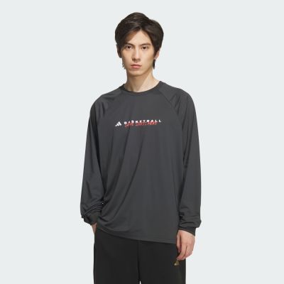 adidas 愛迪達 長袖上衣 男 亞規 吸濕排汗 GSH SHOOTING T 黑 KC2803