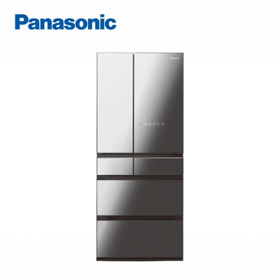 Panasonic國際牌 650公升日本製鏡面六門變頻電冰箱 鑽石黑 NR-F651WX-X1